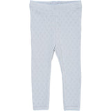 COPENHAGEN COLORS Dusty Blue Pointelle Heart Leggings