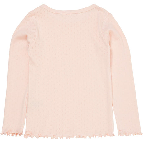COPENHAGEN COLORS Dusty Rose Summer Pointelle Ls Tee