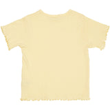 COPENHAGEN COLORS Lt Yellow Summer Pointelle T-Skjorte Ss