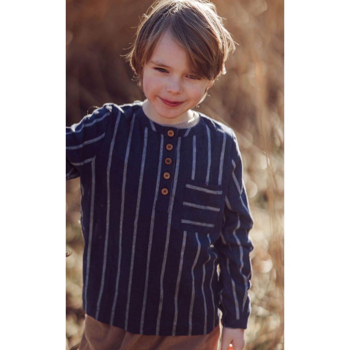 Fliink Insignia Blue / Sandshell Vira Ls Skjorte