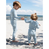 Serendipity Azur/Ecru Slim Bluse Stripe