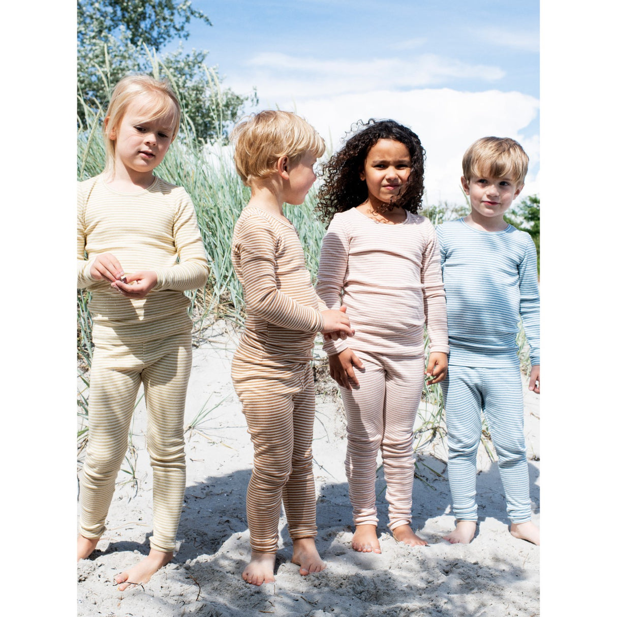 Serendipity Azur/Ecru Slim Bluse Stripe