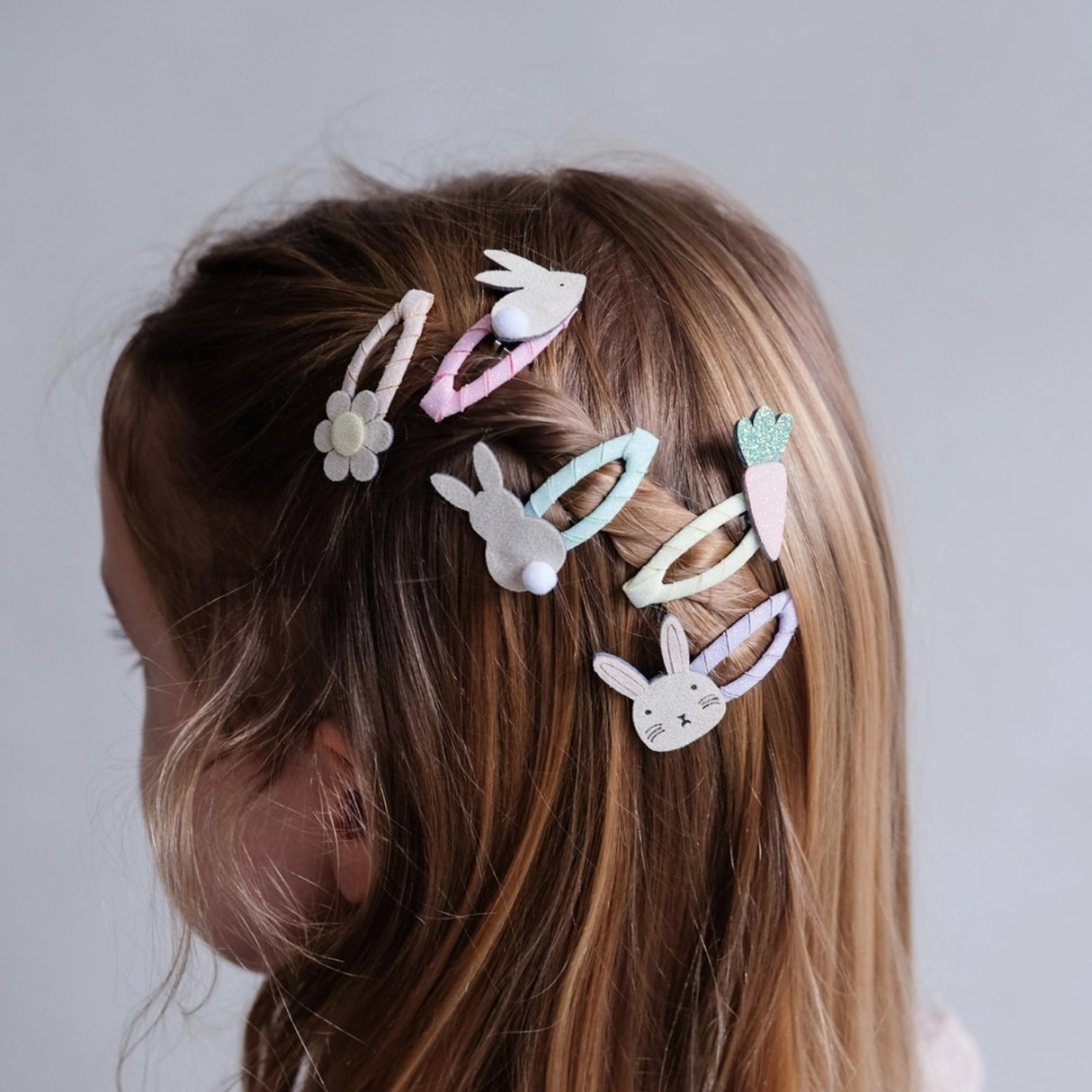 Mimi & Lula 5 Hårspenner - Mini Påskehare