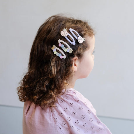 Mimi & Lula 4 Hårspenner - Marihøne & Larv Vårmagi