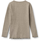 Wheat Gravel Melange Bluse Ida