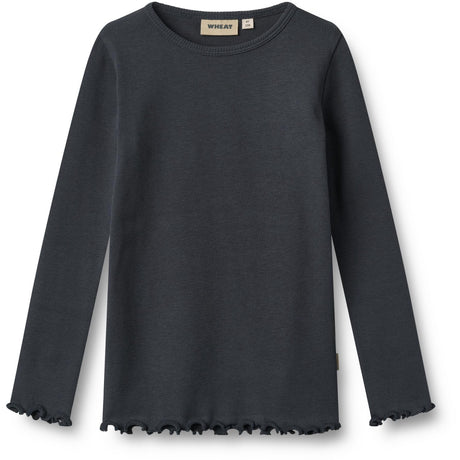 Wheat Navy Bluse Ida