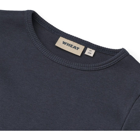 Wheat Navy Bluse Ida