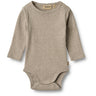 Wheat Gravel Melange Rib Body L/S Spencer