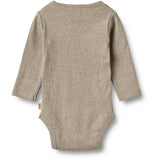 Wheat Gravel Melange Rib Body L/S Spencer