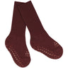 Gobabygo Wine Red Non-Slip Strømper I Merino Ull