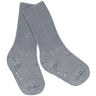 Gobabygo Stone Blue Non-Slip Strømper I Merino Ull