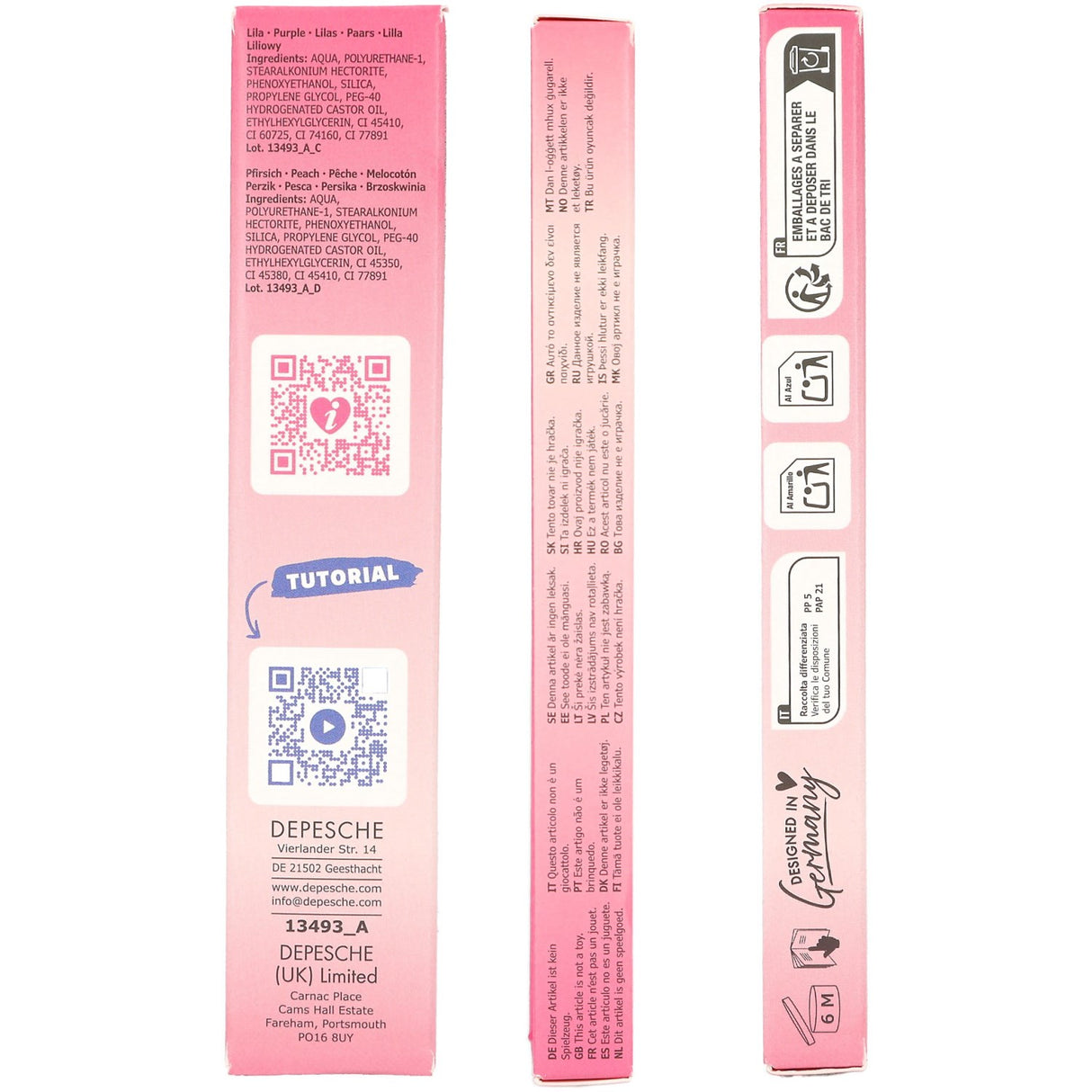 TOPModel Beauty And Me Nail Polish Pen Sett Pink & Purple