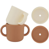 By Lille Vilde Terra & Cream Cups W/lids 2pcs