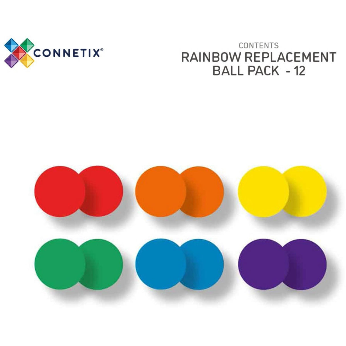 Connetix Rainbow Ball Pakke 12 Styks