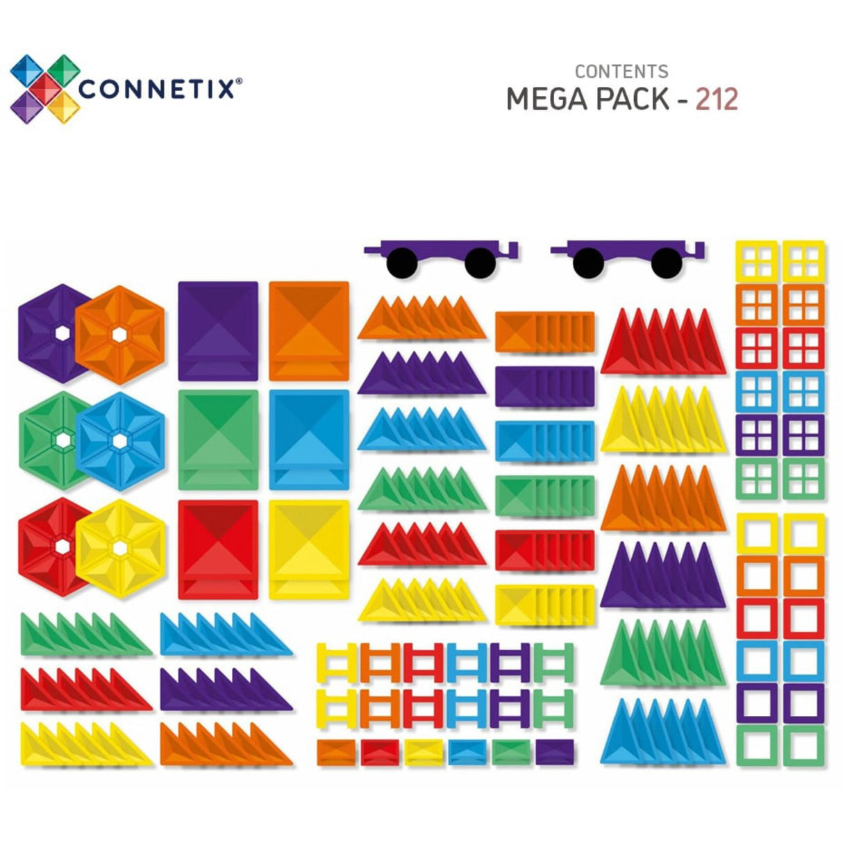 Connetix Rainbow Mega Pakke 212 Styks