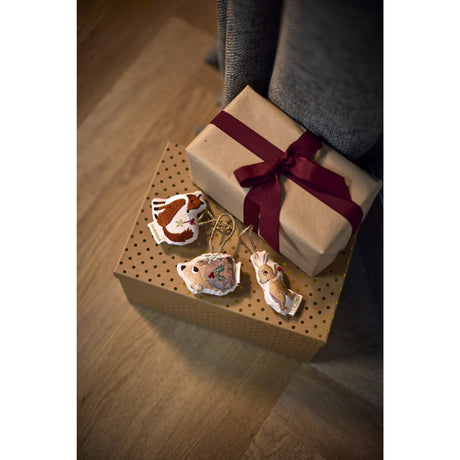 FILIBABBA Forest Friends Embroidered Winter Decorations Wonderful Winter