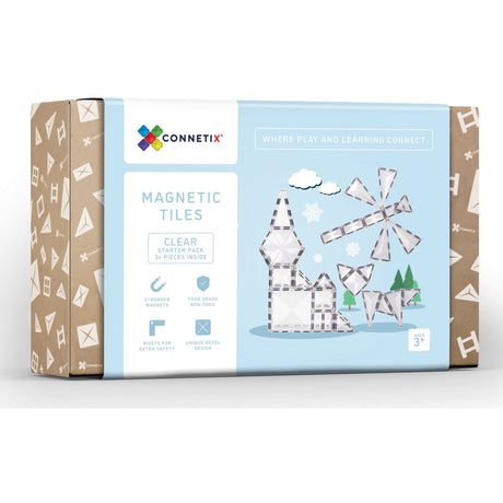 Connetix Clear Starter Pakke 34 Styks