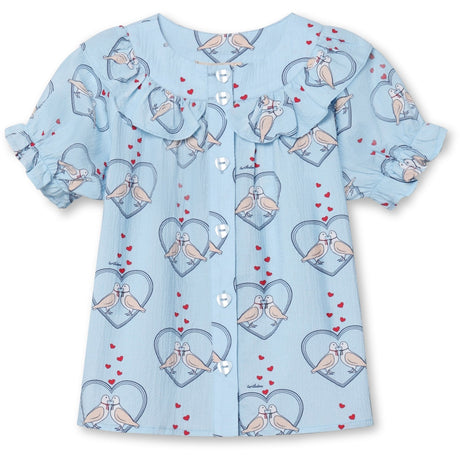 Fliink Dream Blue Aop Colombe Ss Bluse