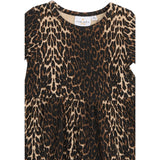 THE NEW Siblings Oxford Tan AOP Ellie Rib Kjole