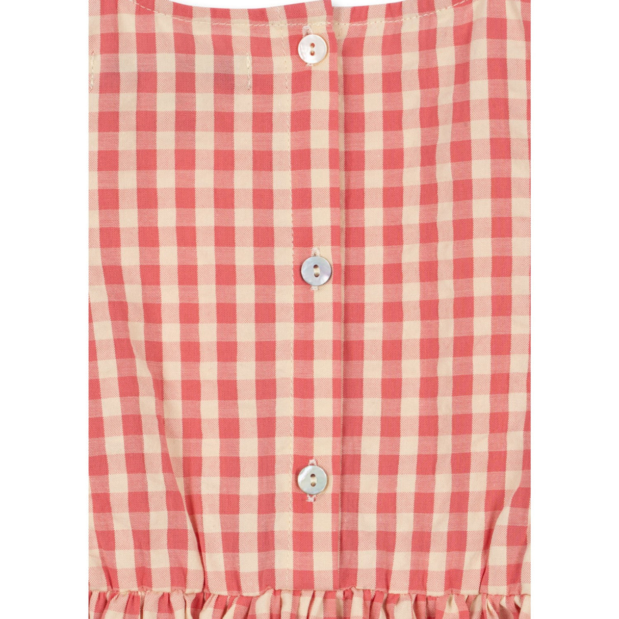 Konges Sløjd Flamingo Plume Check Kim Frill Kjole Gots