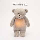 Moonie Gray 2.0 Organic Humming Bjørn Med en Lampe