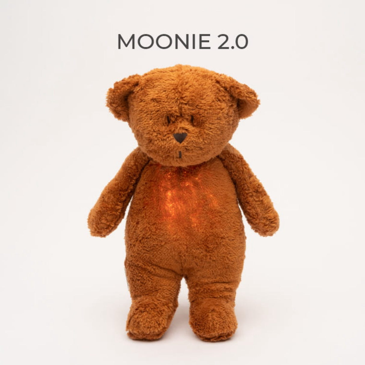 Moonie Caramel 2.0 Organic Humming Bjørn Med en Lampe