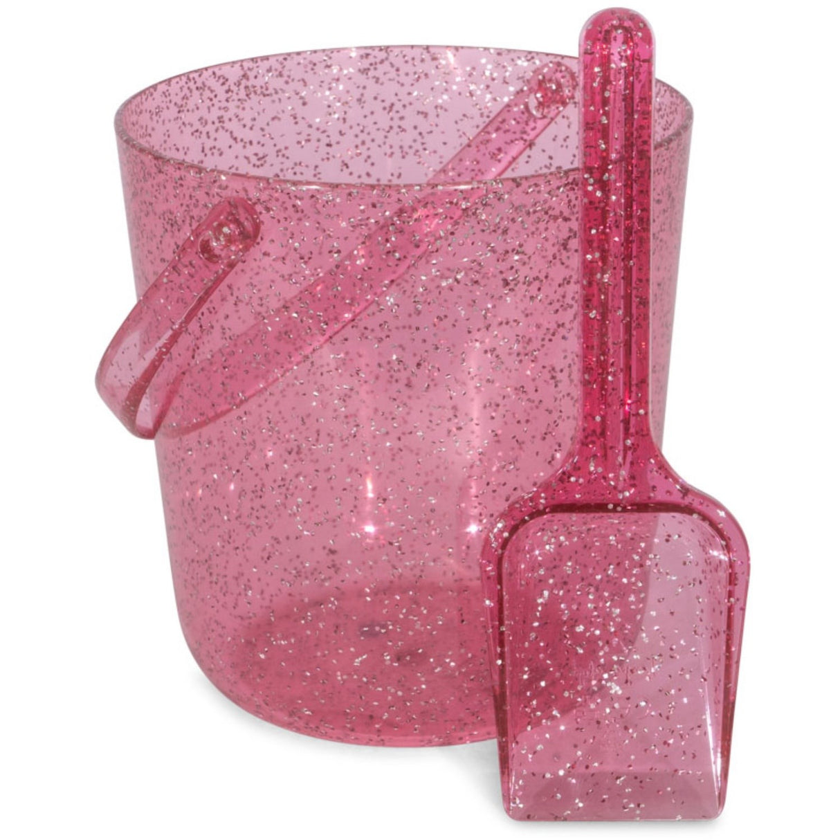 Konges Sløjd Sparkling Pink Strand Bøtte og Skuffe Glitter