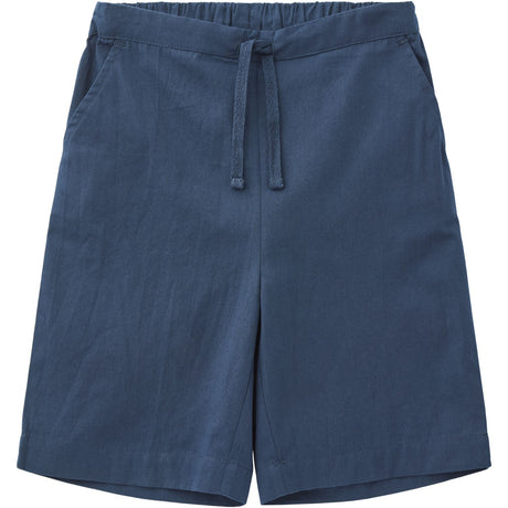 COPENHAGEN COLORS Navy Poplin Shorts m. snøring