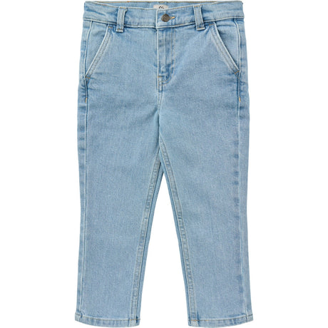 COPENHAGEN COLORS Lt. Blue Washed Organic Denim Chinos Bukser - Slim Fit