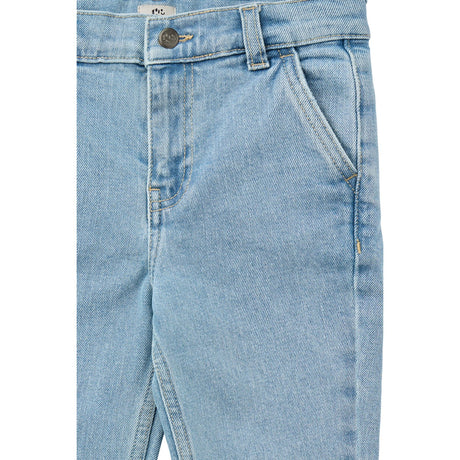 COPENHAGEN COLORS Lt. Blue Washed Organic Denim Chinos Bukser - Slim Fit