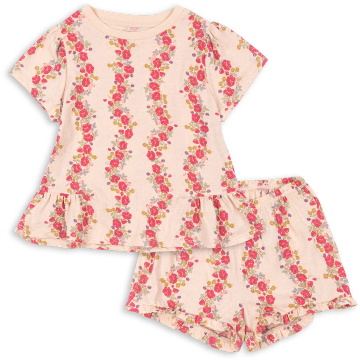 Konges Sløjd Floria Pink Famo Frill Sett Gots