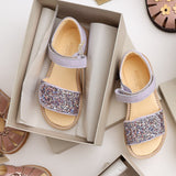 Angulus Lilac/Pastel Multi Glitter Laksandal Med Funklende Glitterdetalje