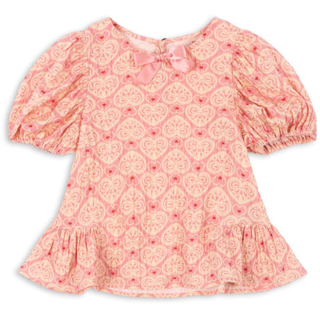 Konges Sløjd Lacy Pink Ava Ss Bluse Gots