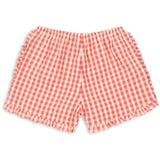 Konges Sløjd Flamingo Plume Check Kim Frill Shorts Gots