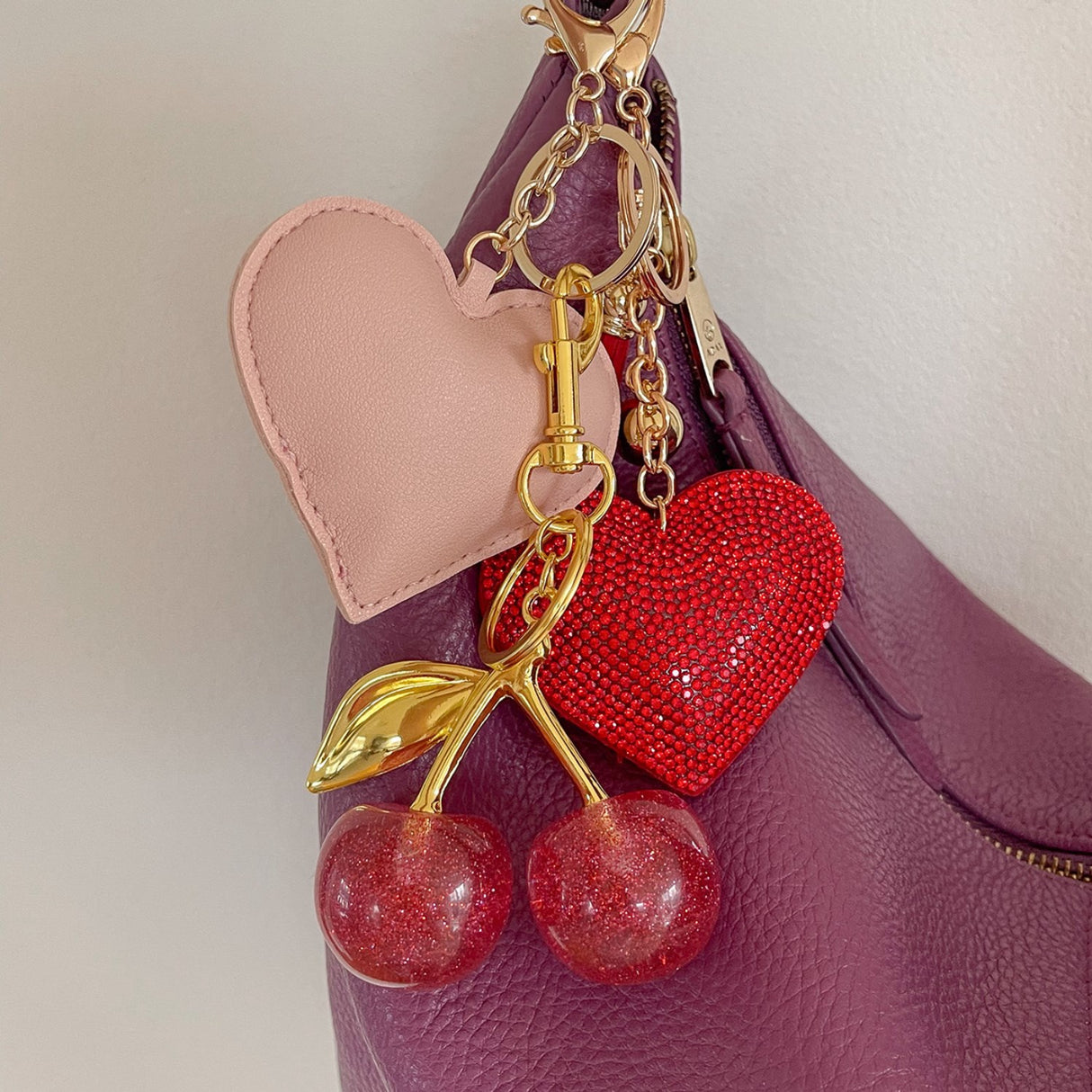 Bow's by Stær Cherry Nøkkelring - Rose