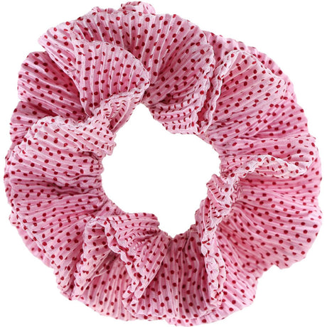 Bow's by Stær Kaisa Scrunchie - Rosa/Røde Prikker