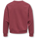 kids ONLY Earth Red Mango Philea Life Overzise Fruit O-neck Collegegenser