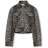 kids ONLY Black Leo Sandra-Lumi Printed Jakke