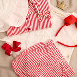 That's Mine Red Stripe Isa Shorts