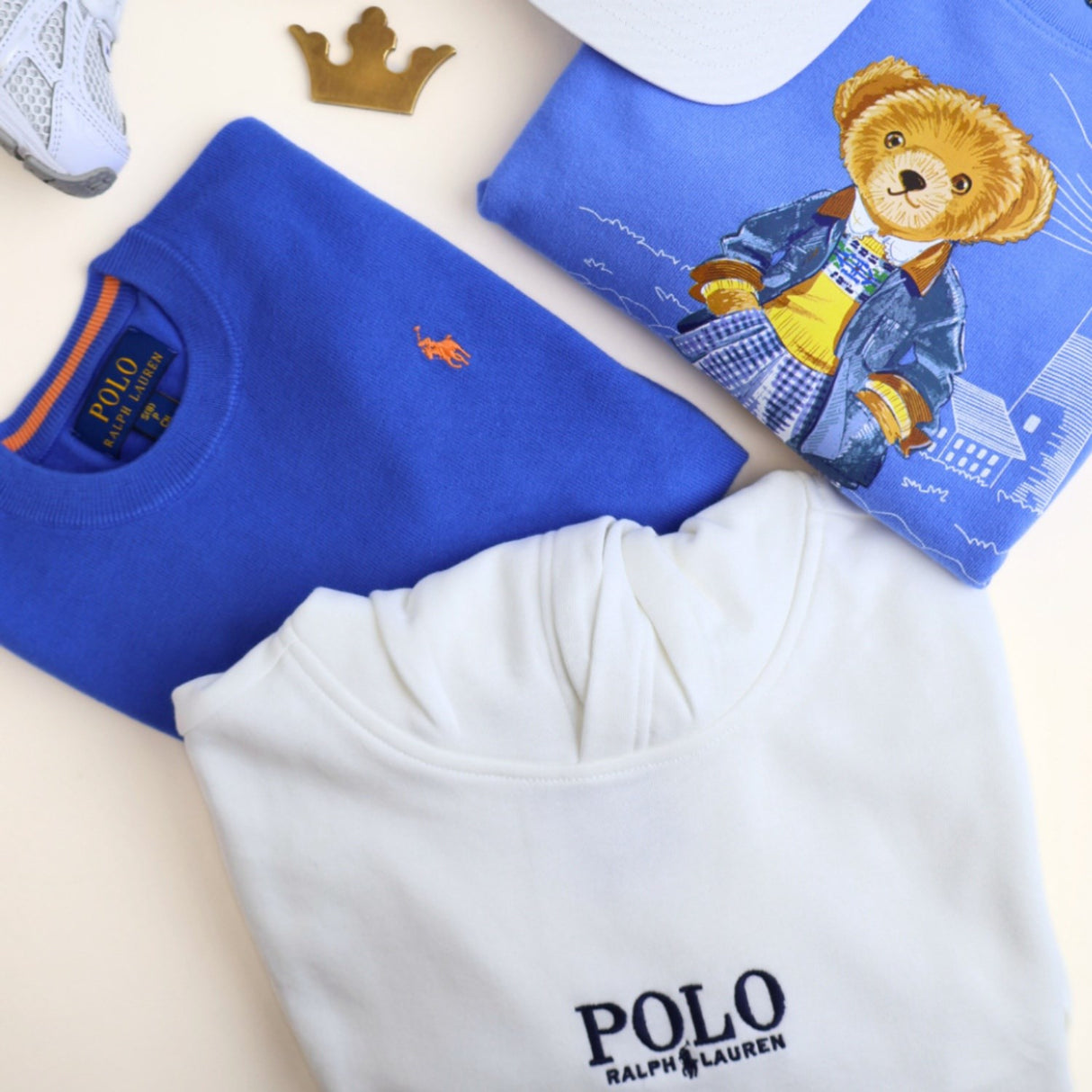 Polo Ralph Lauren Paper White Boy Collegegenser