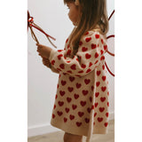 Fliink Pompeian Red/ Sandshell Alon Heart Kjole