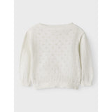 Lil'Atelier Coconut Milk Gliva Ivo Strikk Cardigan
