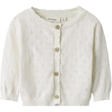 Lil'Atelier Coconut Milk Gliva Ivo Strikk Cardigan