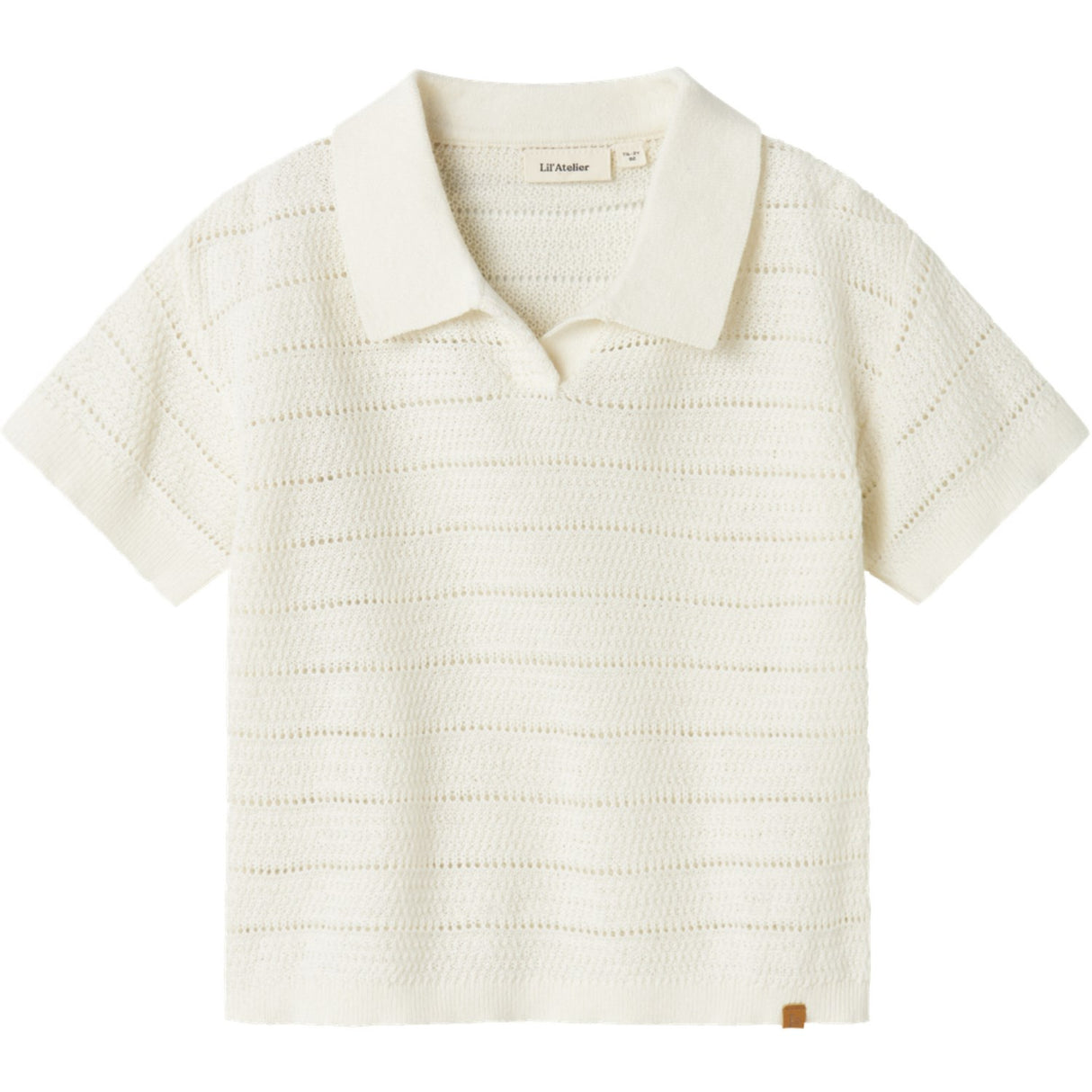 Lil'Atelier Coconut Milk Glivo Strikk Polo