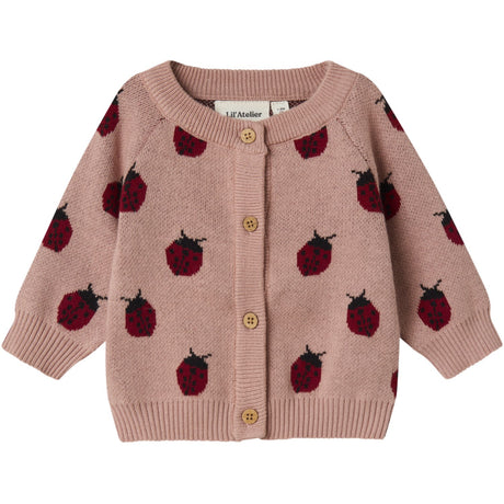 Lil'Atelier Misty Rose Lulio Strikk Cardigan Noos