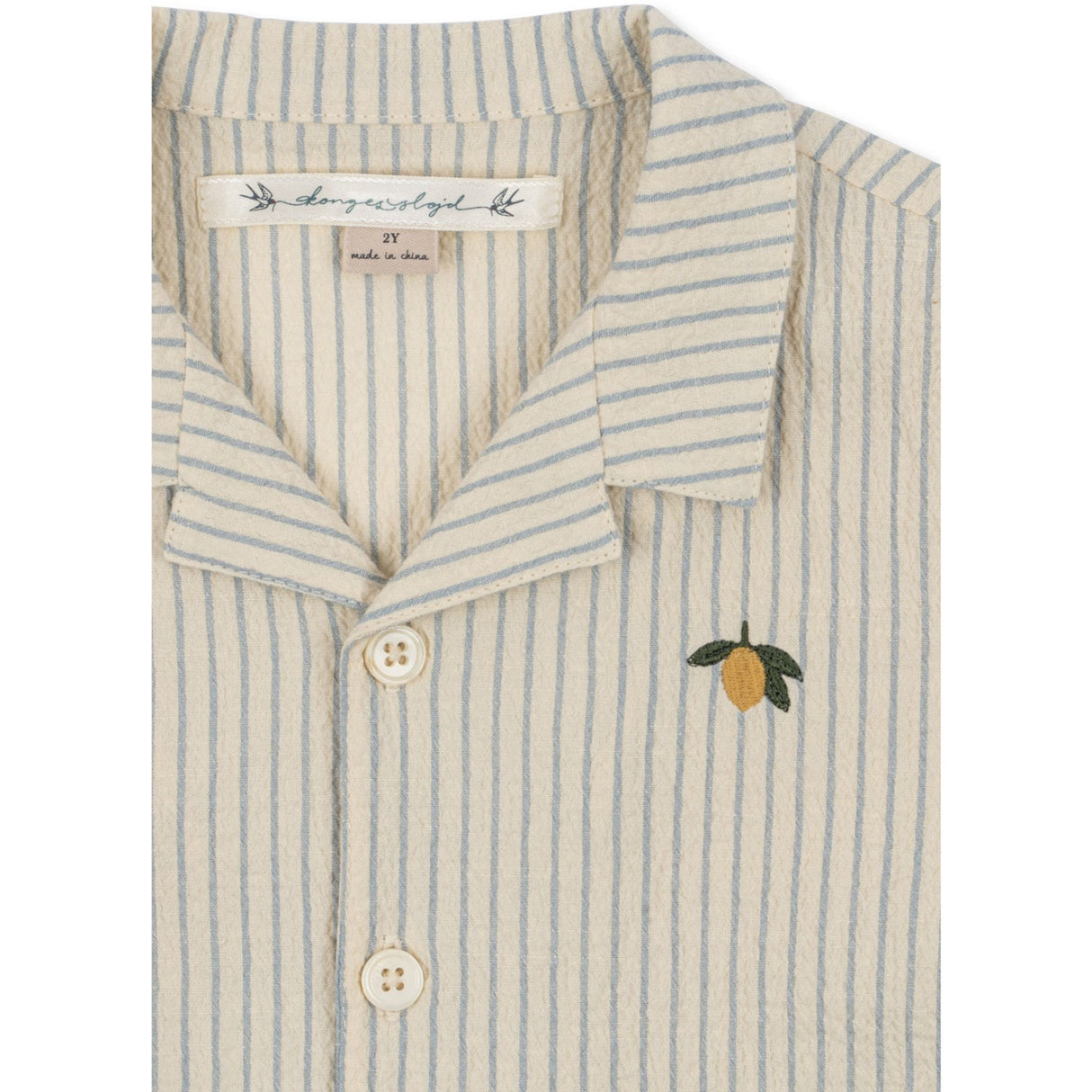 Konges Sløjd Cloud Stripe Celebration Elliot Ss Skjorte GOTS