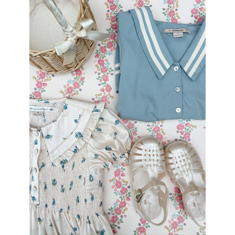 Konges Sløjd Rosa Bleu Celebration Sheeny Smock Kjole