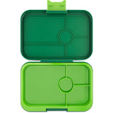 Yumbox Palm Green / Solid Lime Tray Leakproof Tapas XL 4 Bento Lunch Box
