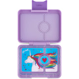 Yumbox Lavande Purple / Unicorn Tray Snack Size Bento Lunch Box