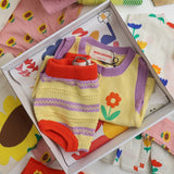 Bobo Choses Beige Flower Strikket Sett